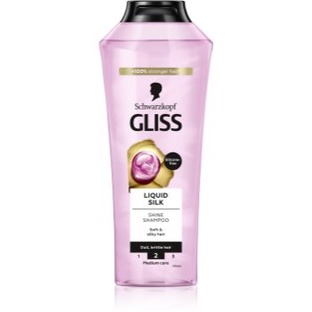 Schwarzkopf Gliss Liquid Silk sampon pentru regenerare pentru intarire si stralucire - imagine 2